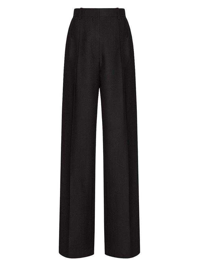 Womens Crepe Couture Pleated Trousers Product Image