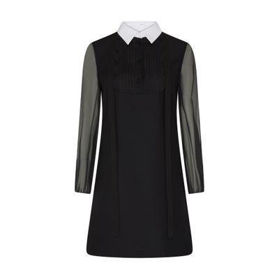 Couture Crêpe Dress In Black Product Image