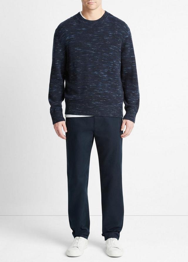 Space Dye Wool-Cashmere Crew Neck Sweater Product Image