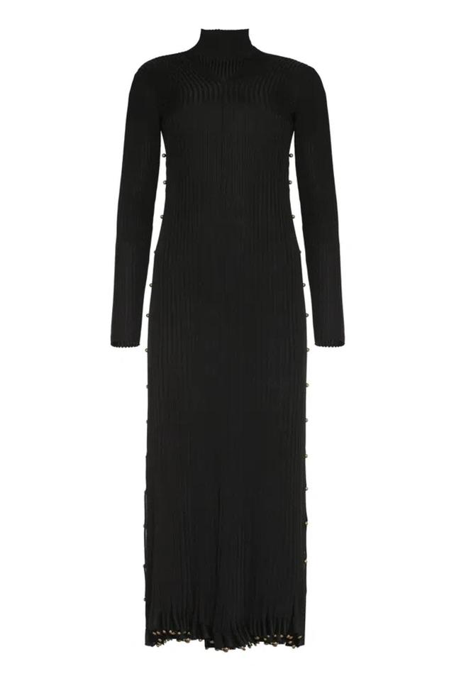 Lightweight Pleated Dress In Black Product Image