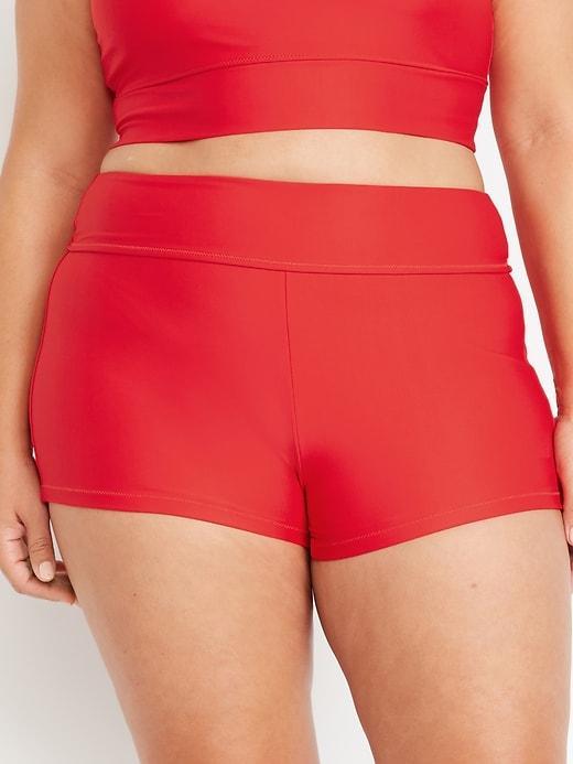 High-Waisted Swim Shorts -- 2-inch inseam Product Image