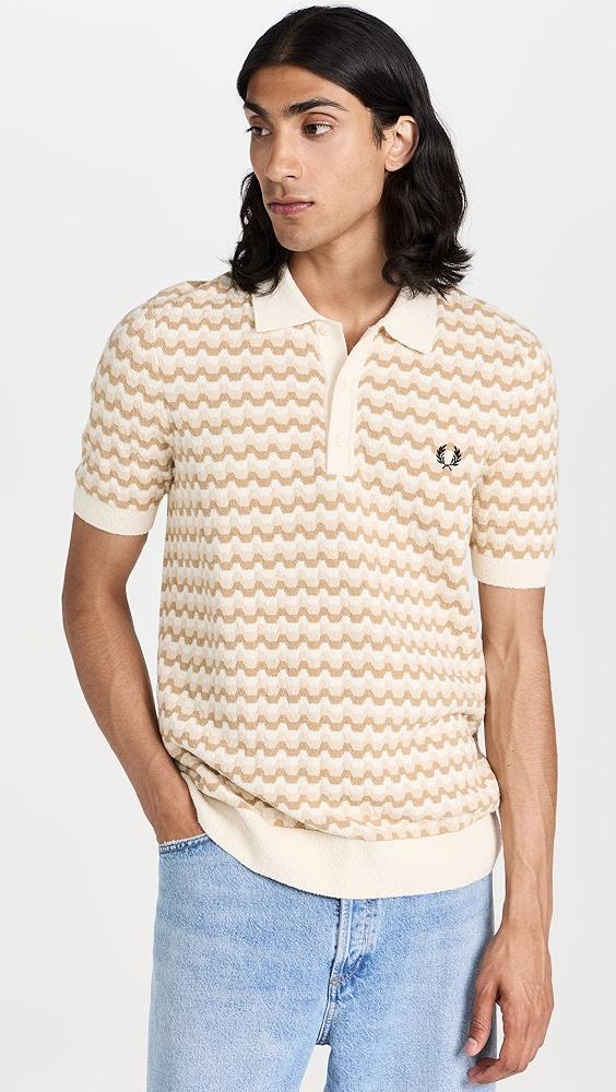 Fred Perry Boucle Jacquard Knitted Polo | Shopbop Product Image