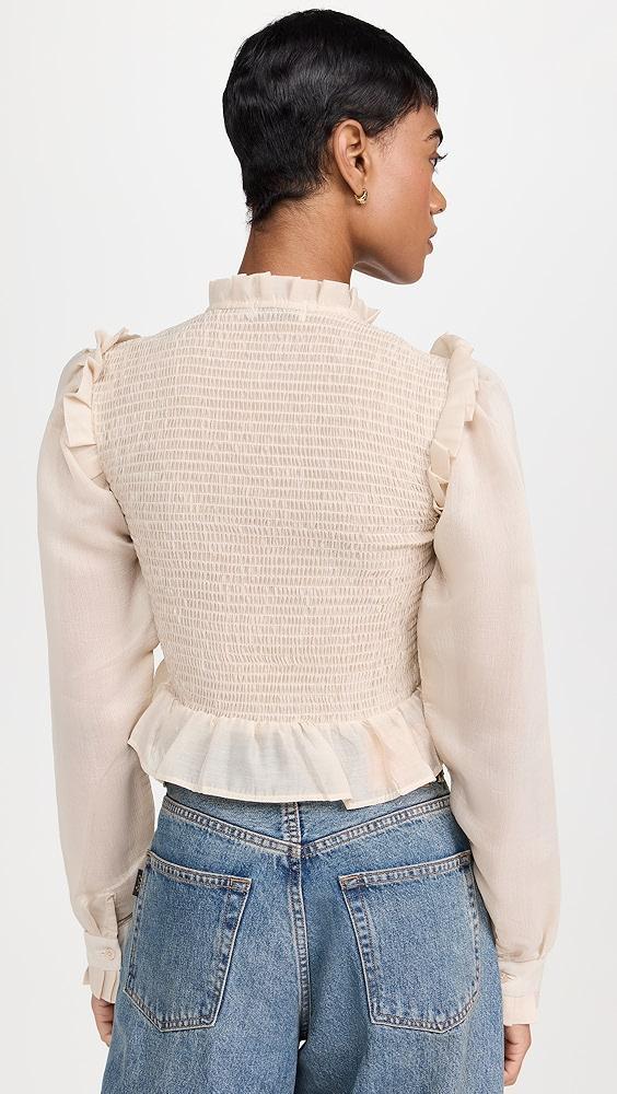 Rendoll Smocked Oversized Sleeve Blouse | Shopbop Product Image