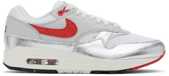 NIKE Air Max 1 Prm White/chile Red Hf7746-100 Men's In Silver Product Image