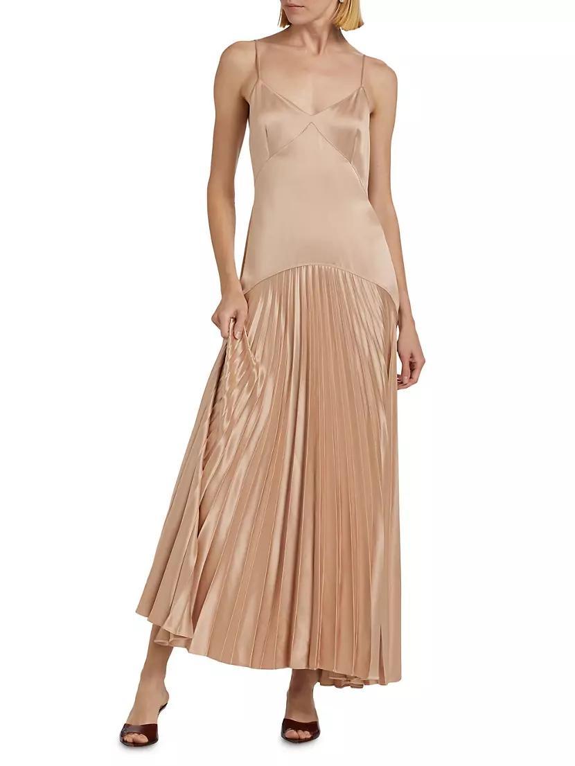 Jennelyn Pleated Slip Gown Product Image