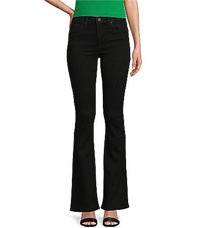 Hudson Jeans Barbara High-Waisted Bootcut Black) Women's Jeans Product Image