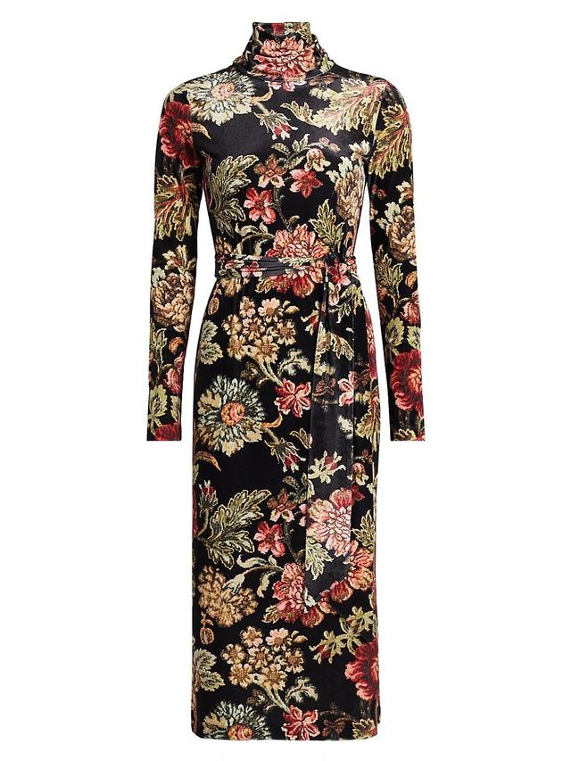 Womens Piper Floral Midi-Dress Product Image