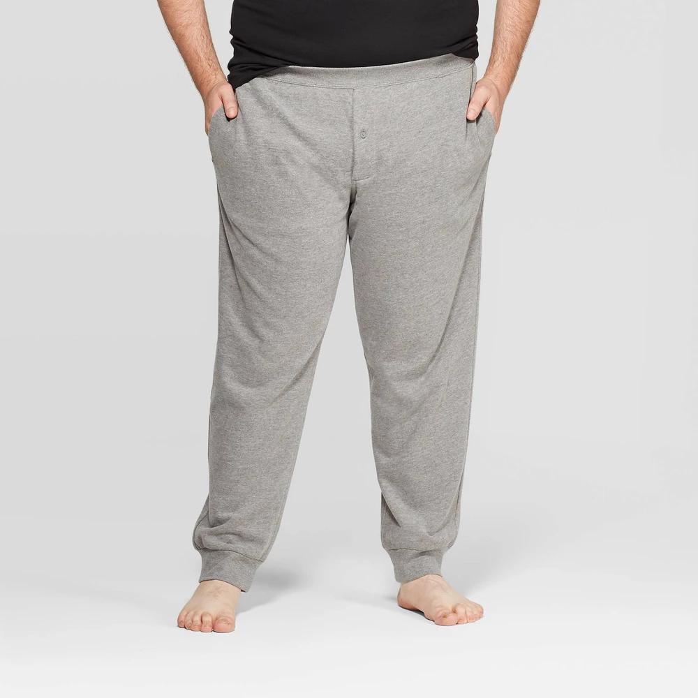 Mens Big & Tall Knit Jogger Pajama Pants - Goodfellow & Co Thundering Gray 4XLT Product Image