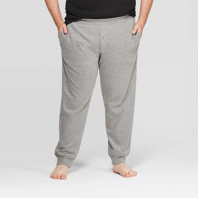 Mens Big & Tall Knit Jogger Pajama Pants - Goodfellow & Co Thundering Gray 2XL Product Image