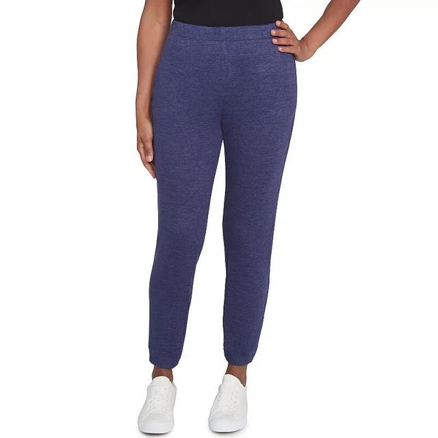 Petite Alfred Dunner Soft Brushed Knit Jogger Pants, Womens Product Image