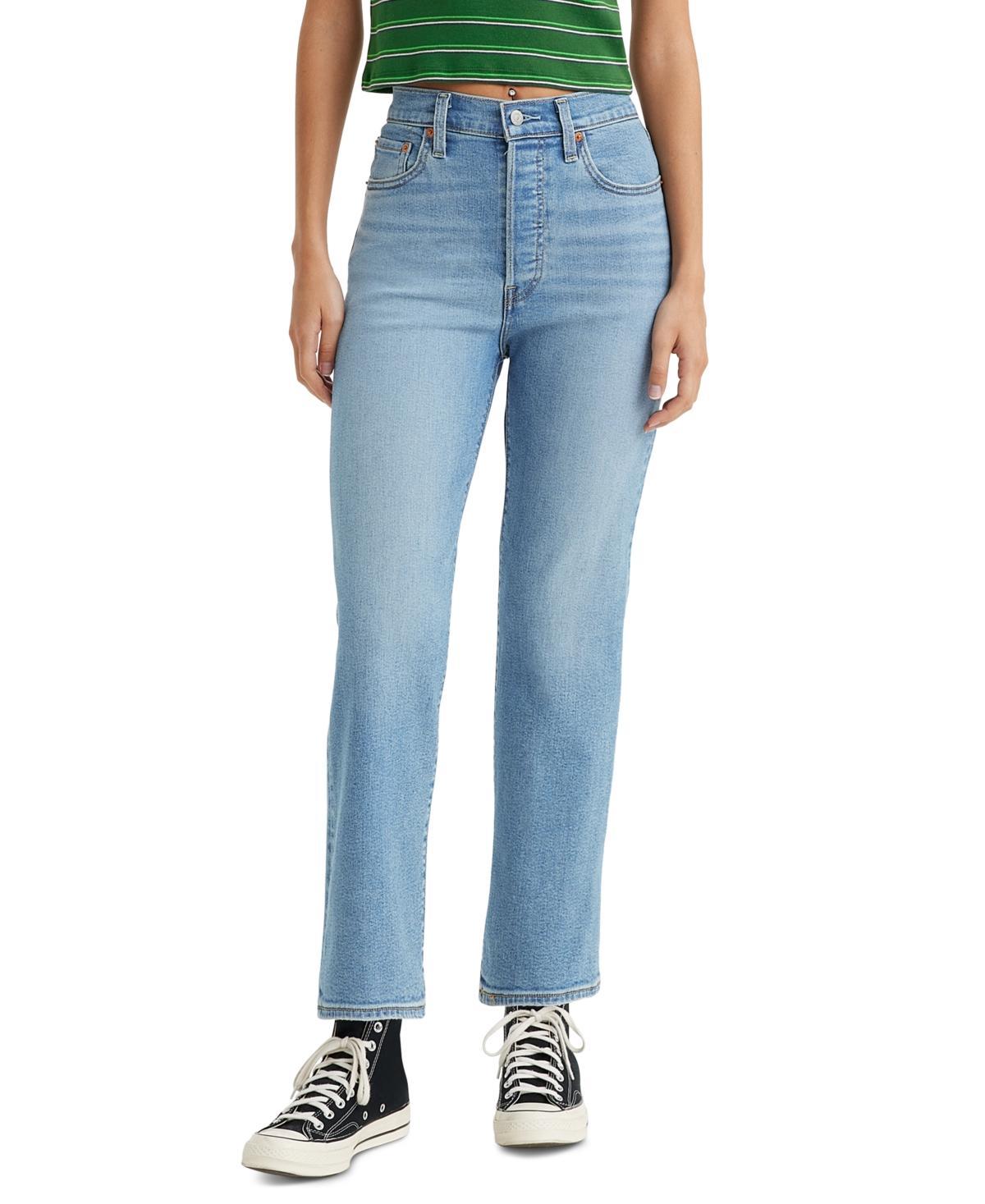 Levis Ribcage High Rise Ankle Straight Jeans Product Image