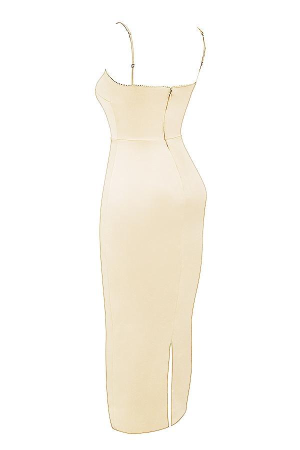 Costanza Vintage Cream Maxi Dress Product Image