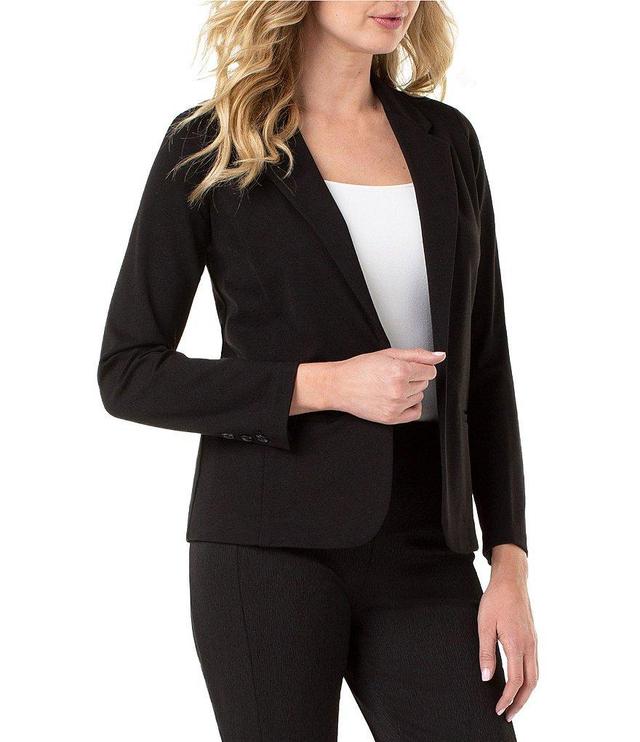 Liverpool Los Angeles Stretch Ponte Notch Lapel Fitted Blazer Product Image