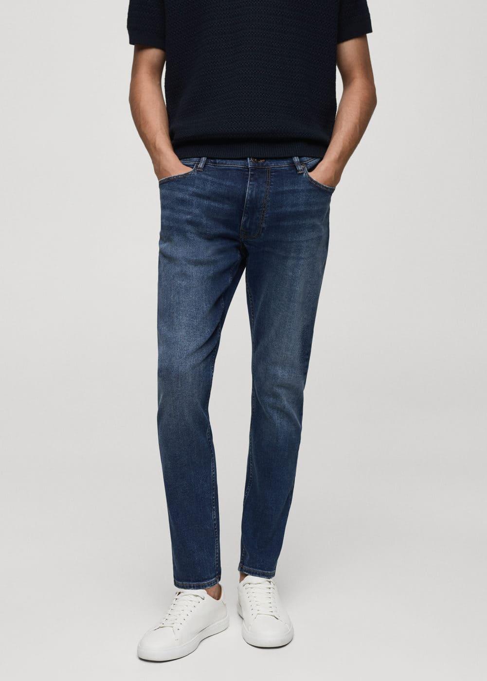 MANGO MAN - Jude skinny-fit jeans dark blueMen Product Image