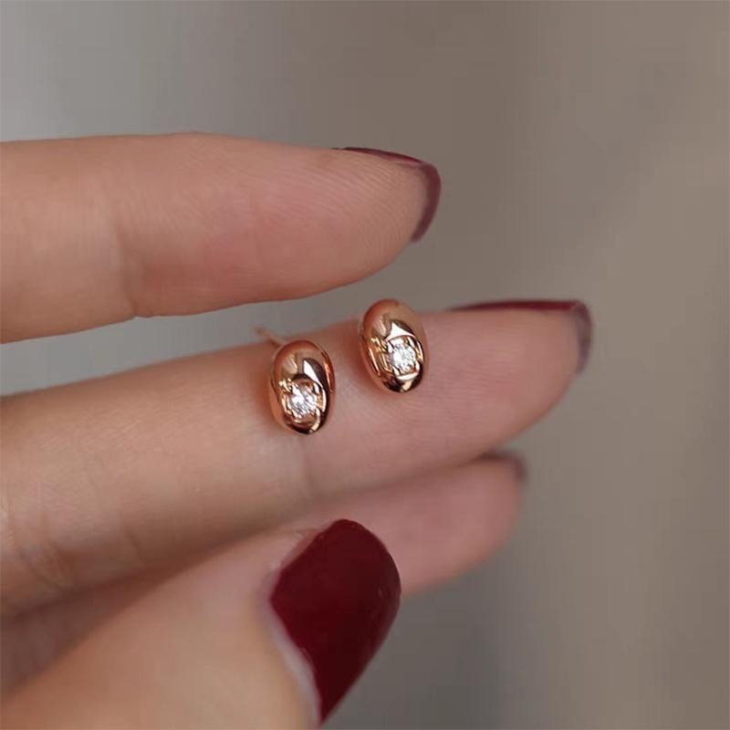 925 Sterling Silver Plain Stud Earring Product Image