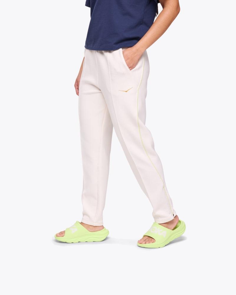 HOKA Womens Kaitoro Knit Pant in Alabaster, Size Small Product Image