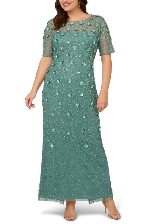 Adrianna Papell Embellished Floral Sheath Dress Product Image