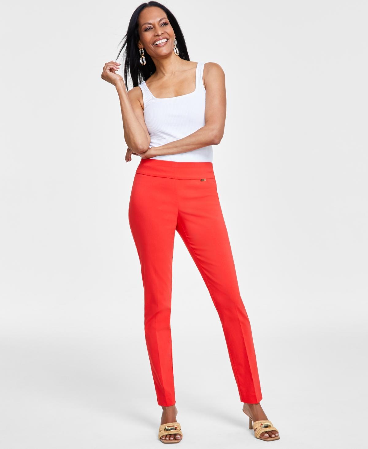 Mid-Rise Petite Tummy-Control Skinny Pants, Petite & Petite Short, Created for Macy's Product Image