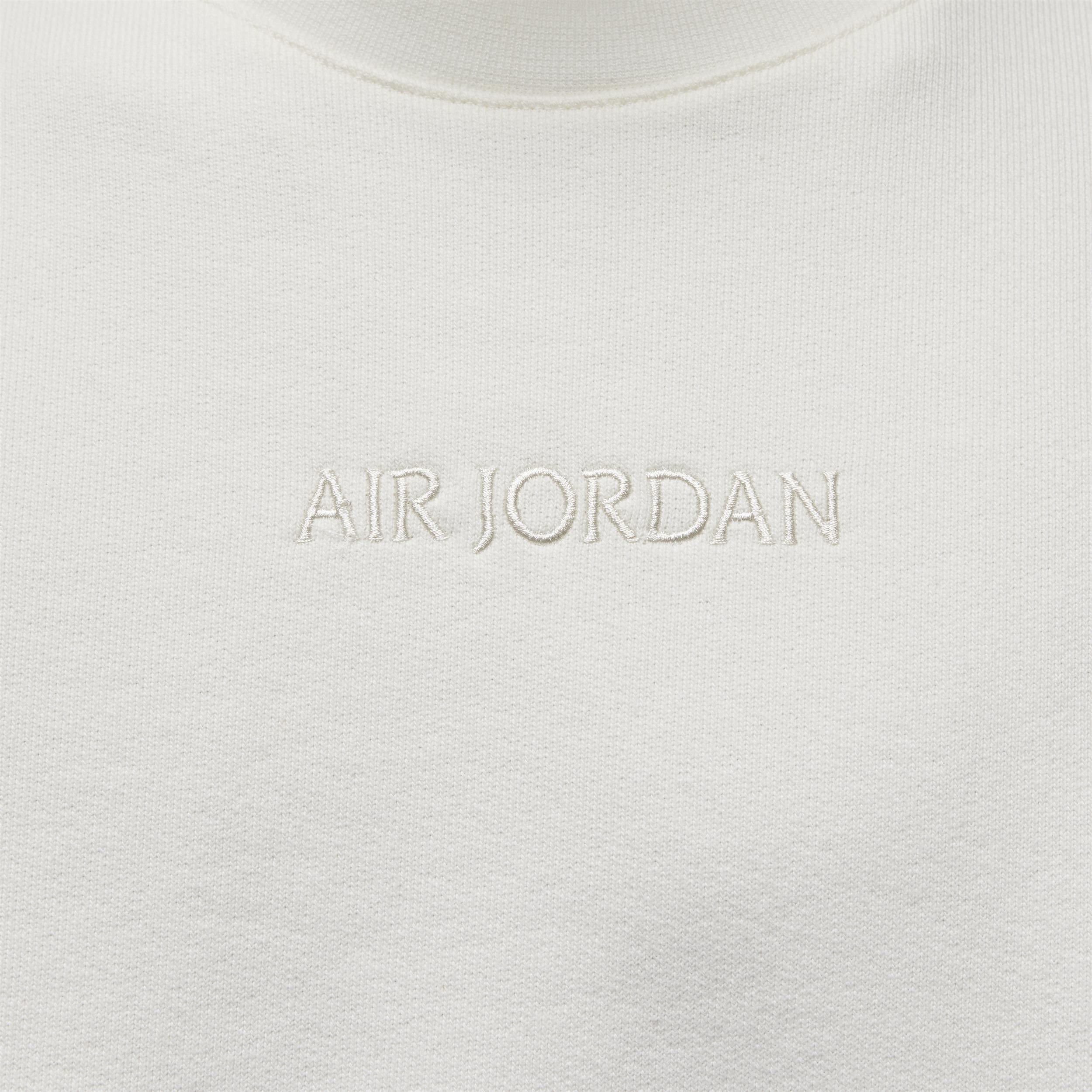 Jordan Mens Jordan Wordmark Fleece Crew - Mens Sail/Sail Product Image