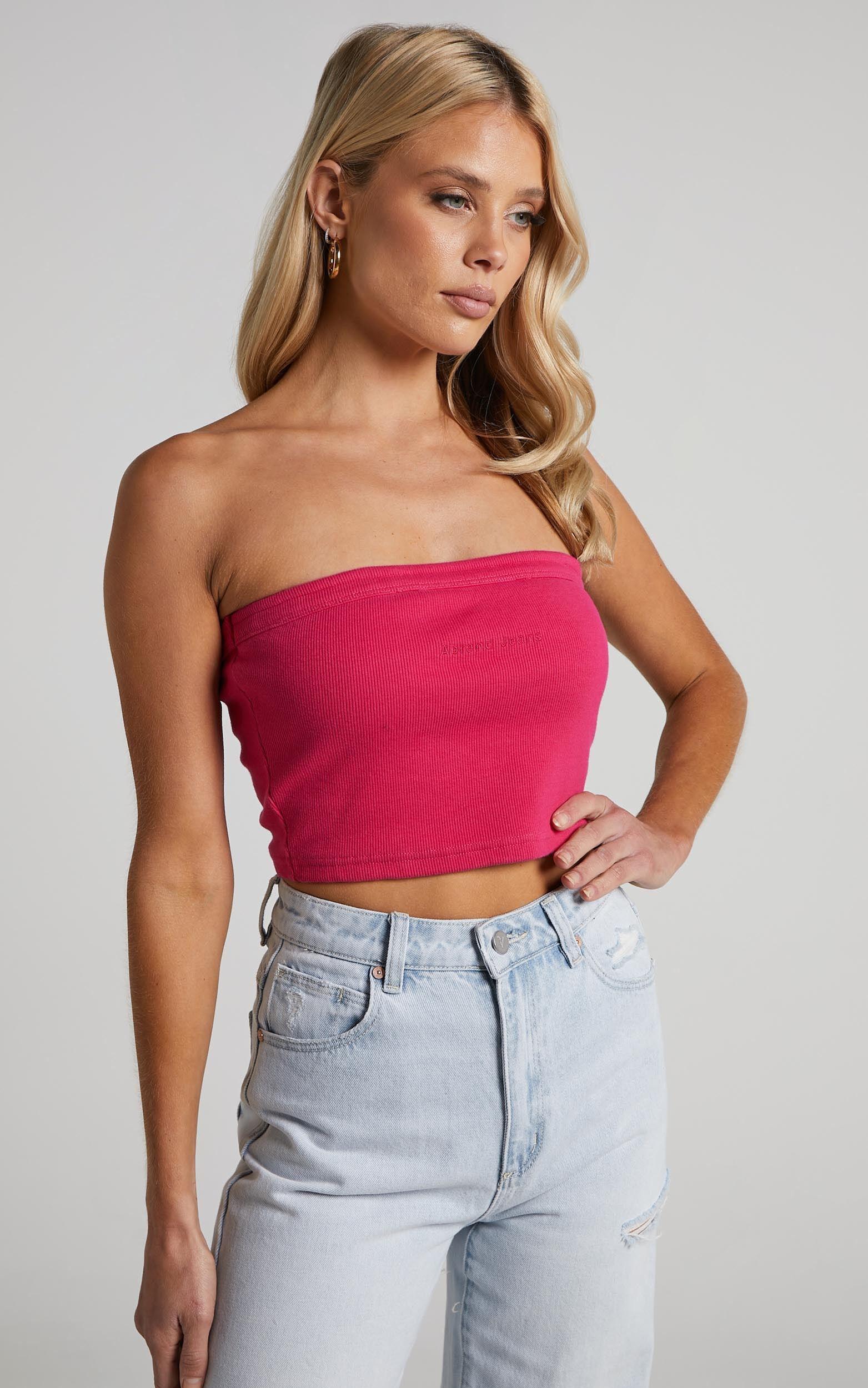 Abrand - A Heather Bandeau in Super Pink Product Image