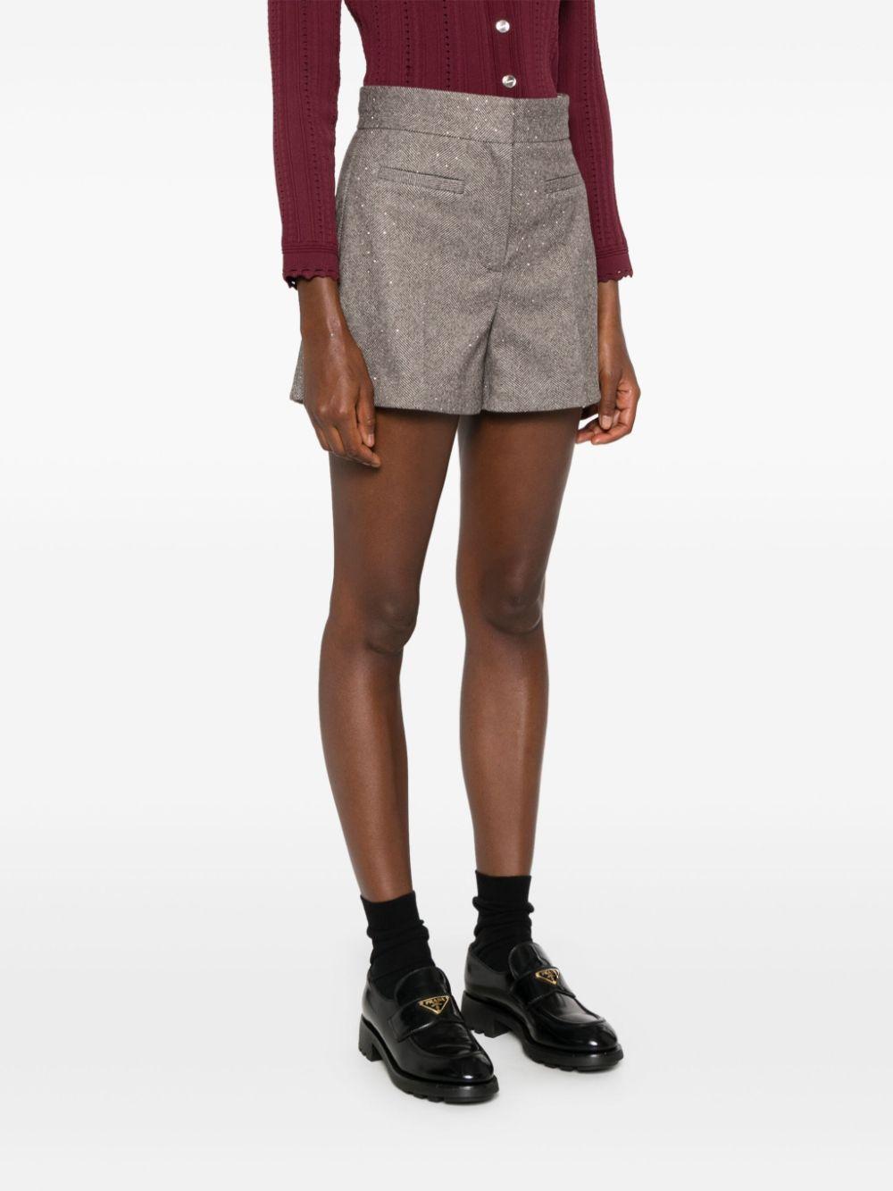 houndstooth high-waisted shorts Product Image