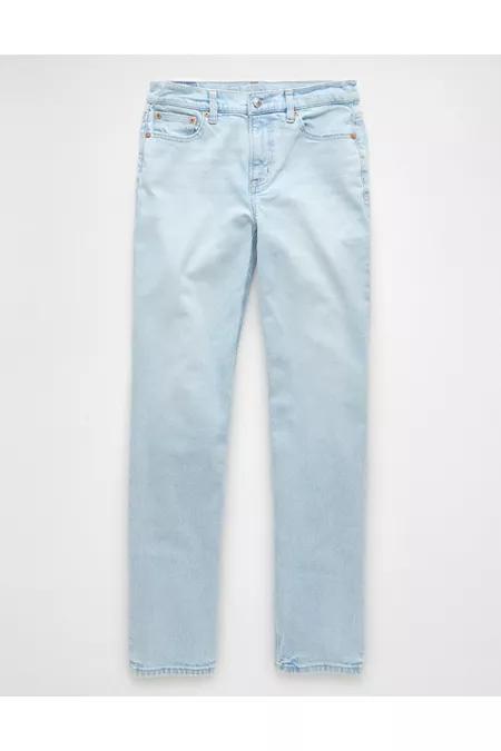 AE Stretch Super High-Waisted Straight Jean Womens Product Image