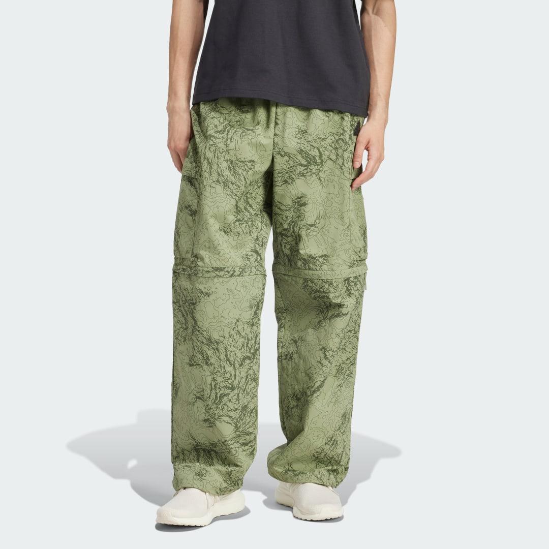 adidas City Escape Premium Zip-Off Cargo Pants Earth Strata XL Mens Product Image