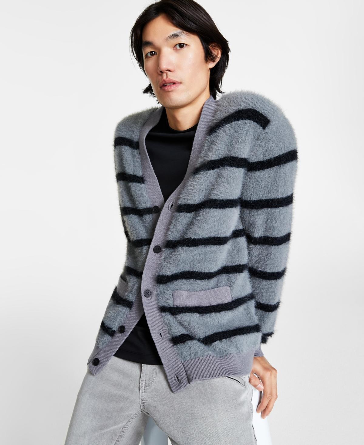 I.n.c. International Concepts Mens Tyler Regular-Fit Striped Cardigan, Created for Macys Product Image