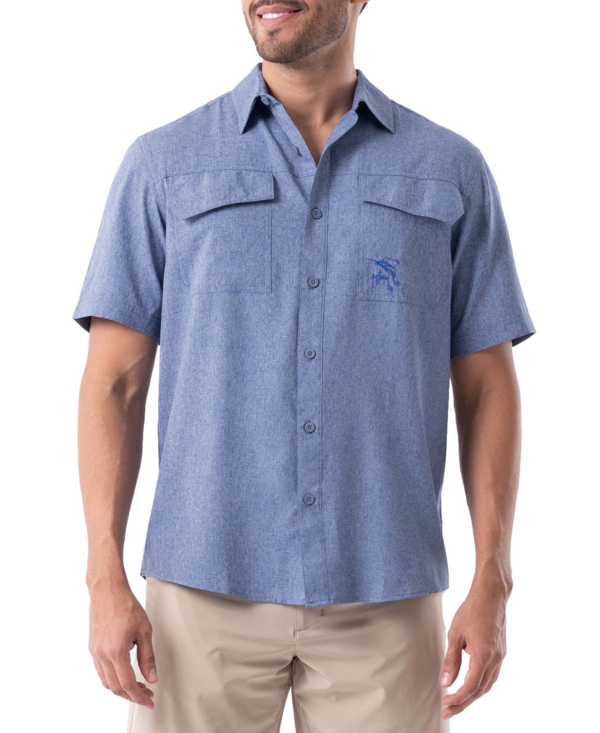 Guy Harvey Mens Short Sleeve Heathered Fishing Shirt Product Image