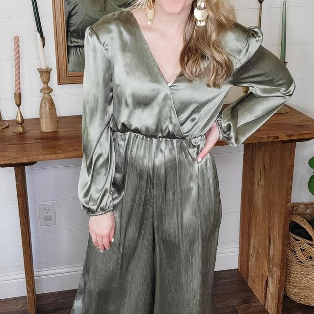 Sarah Satin Jumpsuit (Small to Large) Product Image