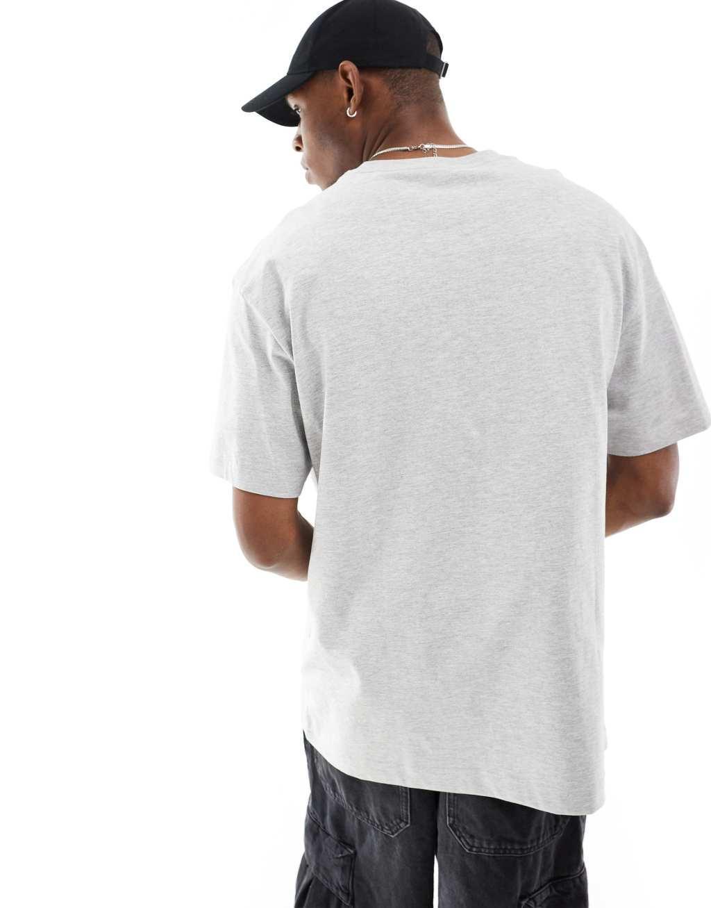 Weekday Oversized T-Shirt in gray melange Product Image