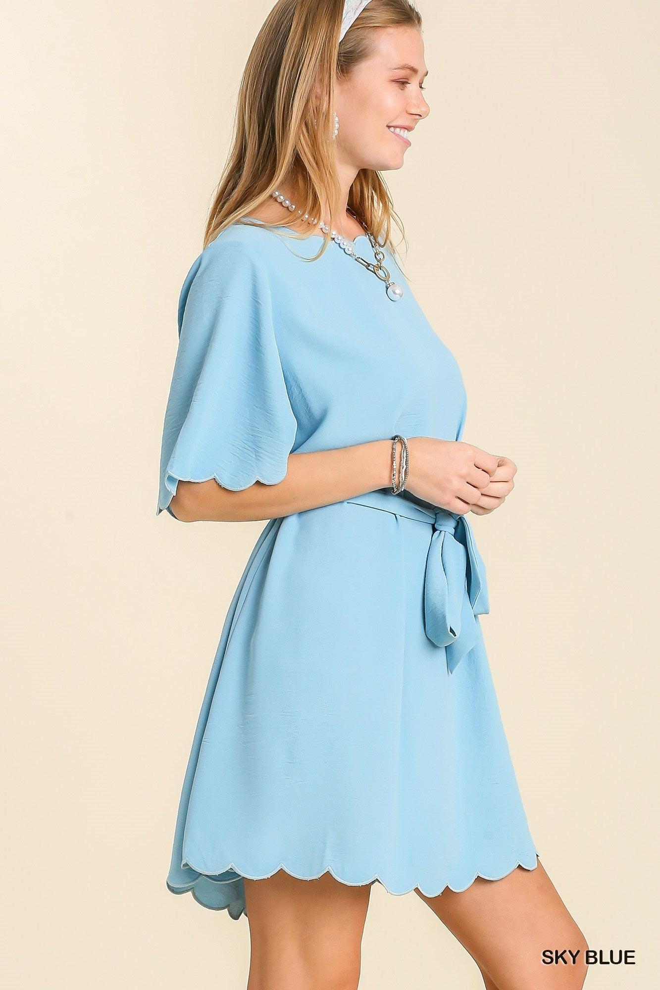 Forever More Scalloped Dress Product Image