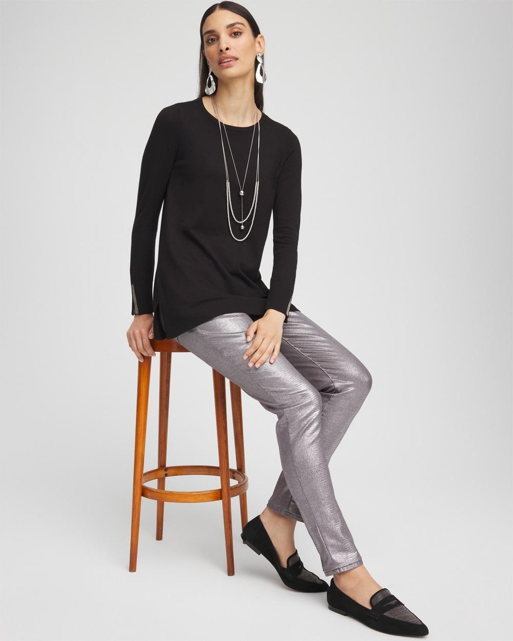 Women's Ecovero Button Cuff Turtleneck Sweater Product Image