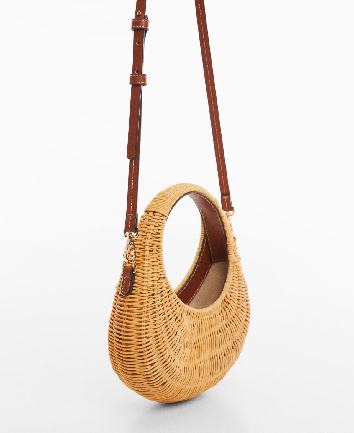 MANGO - Natural fiber handbag - One size - Women Product Image