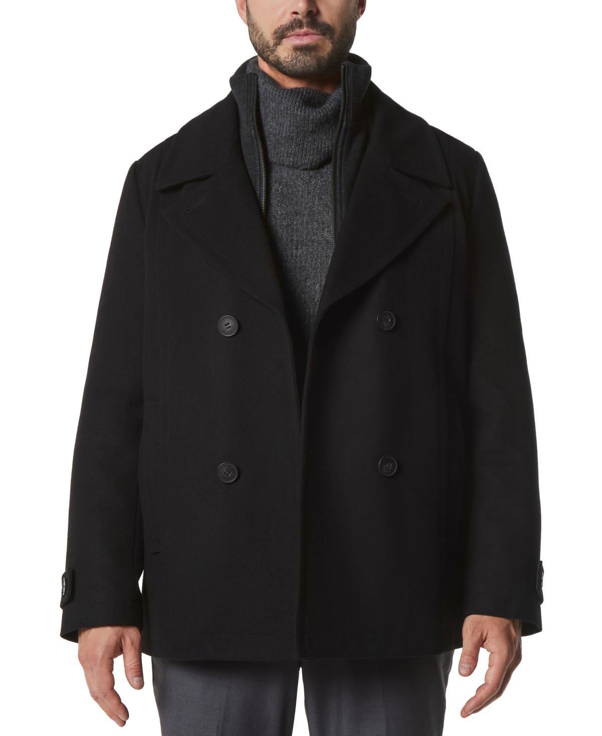 Marc New York Men's Danton Button-Front Wool Peacoat Product Image