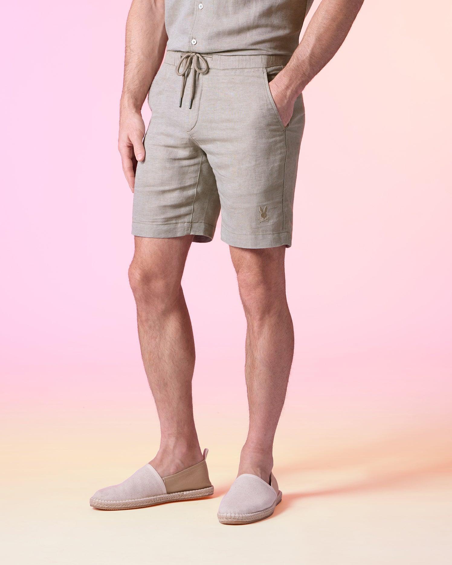 MENS WINDCREST LINEN SHORT - B6R474C200 Male Product Image