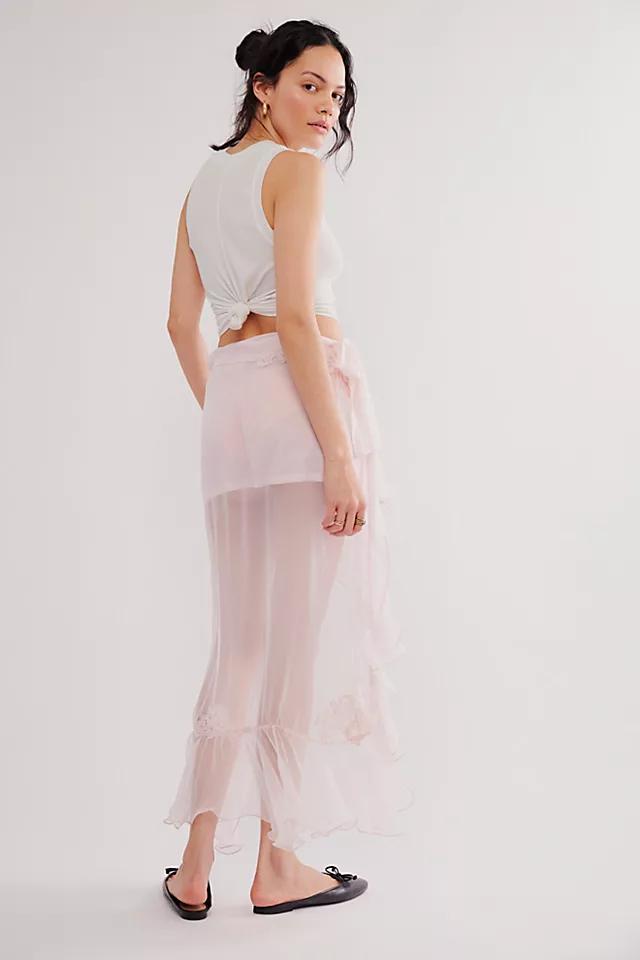 Nigel Preston High-Low Chiffon Maxi Skirt Product Image