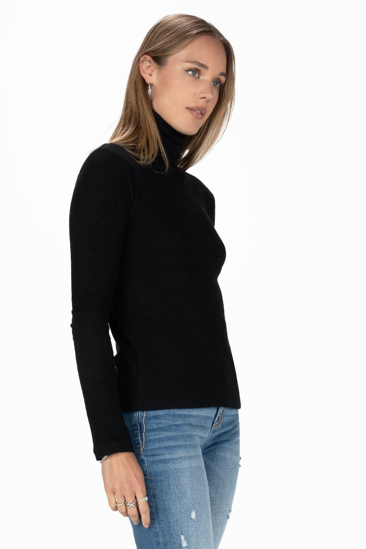 Knitted Turtle Neck Top Product Image