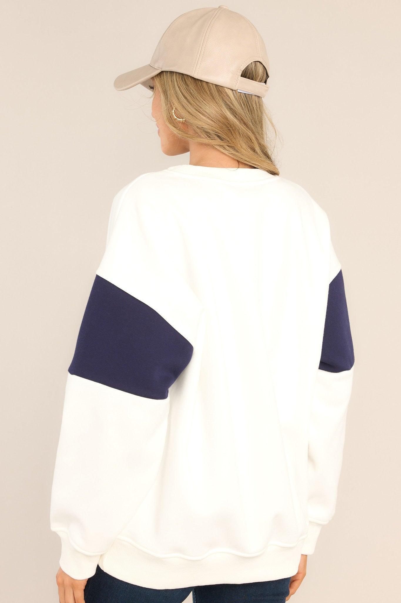 The Views White Portland Oversized Sweatshirt Product Image