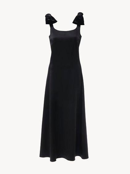 Bow-strap midi dress Product Image