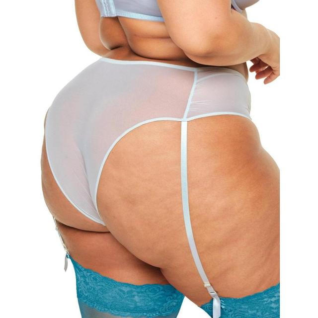 Adore Me Women's Sophy Brazilian Panty M / Sophy Light Blue. Product Image