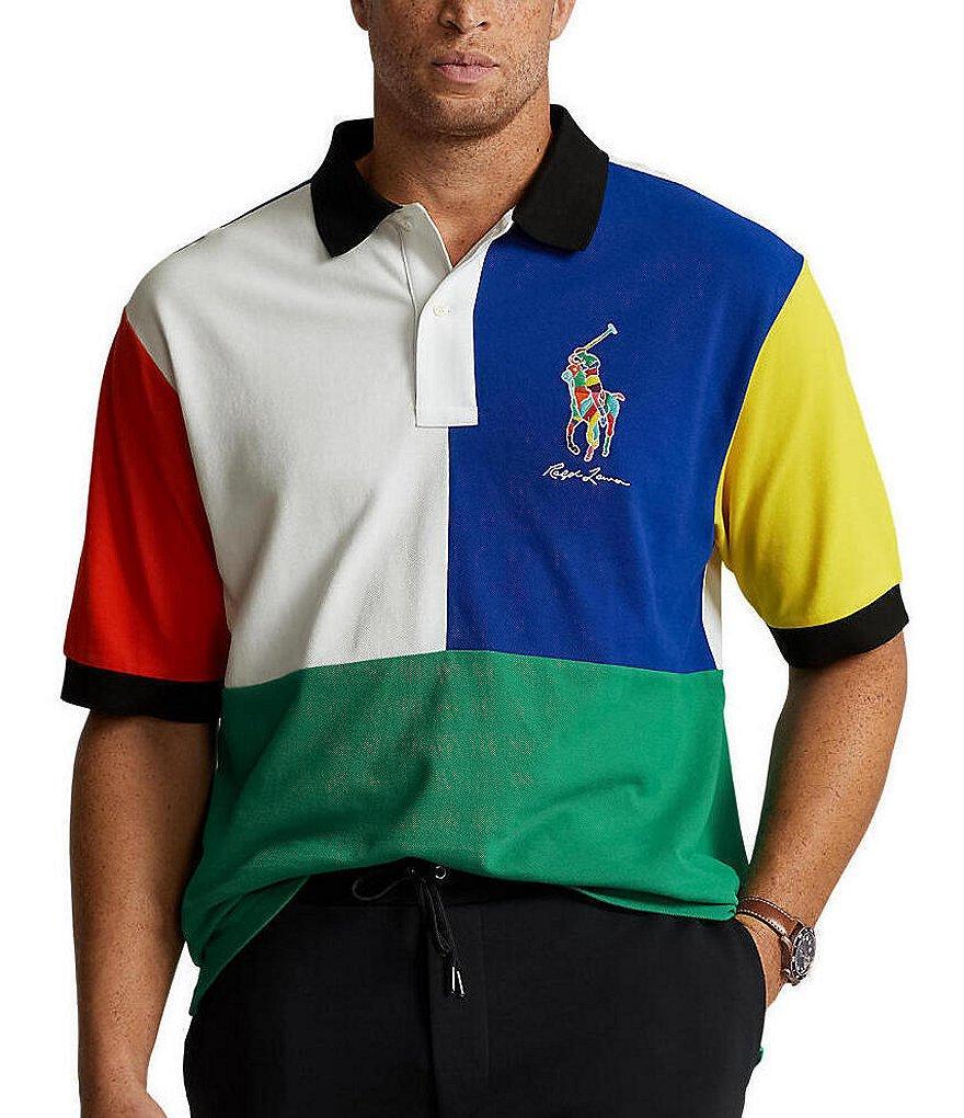 Polo Ralph Lauren Big & Tall Classic-Fit Big Pony Short Sleeve Mesh Polo Shirt Product Image