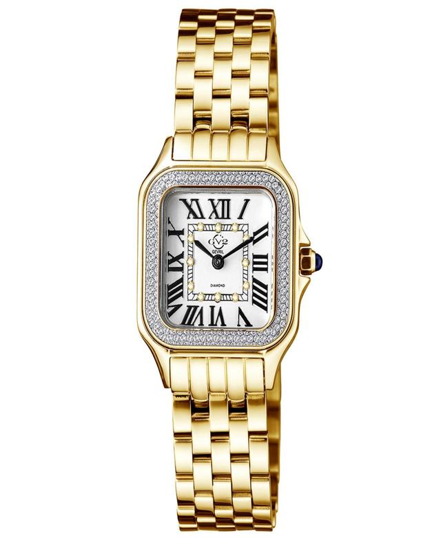 Gevril Womens Milan Swiss Quartz Gold-Tone Stainless Steel Bracelet Watch 27.5mm - Gold-Tone Product Image