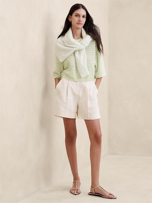 Teia Oversized Linen Sweater Product Image