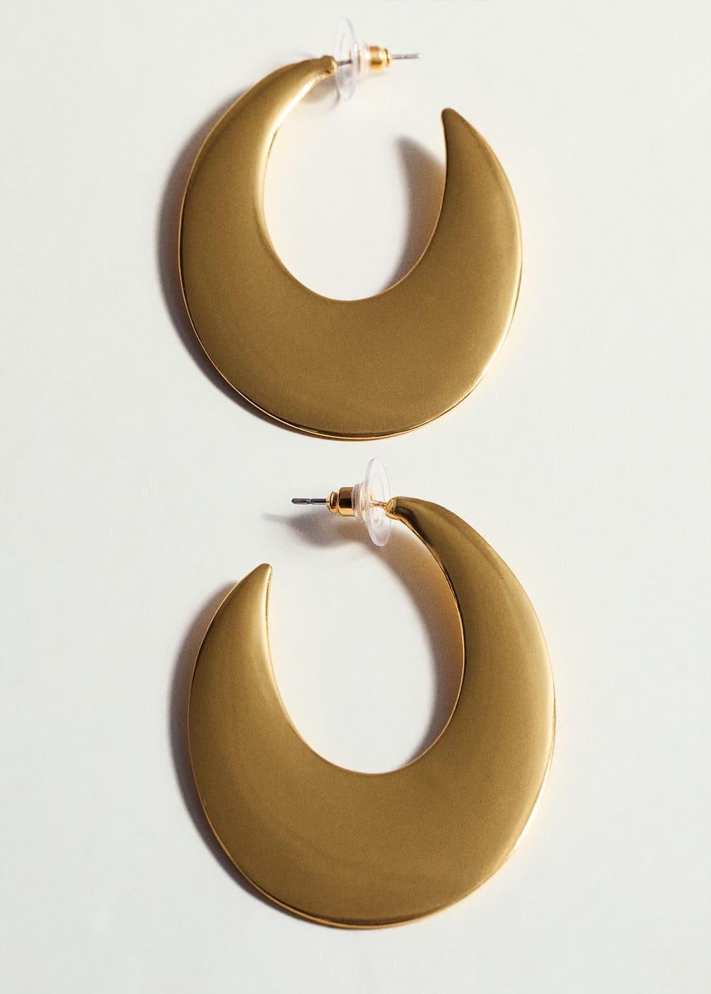 MANGO - Volume hoop earrings - One size - Women Product Image