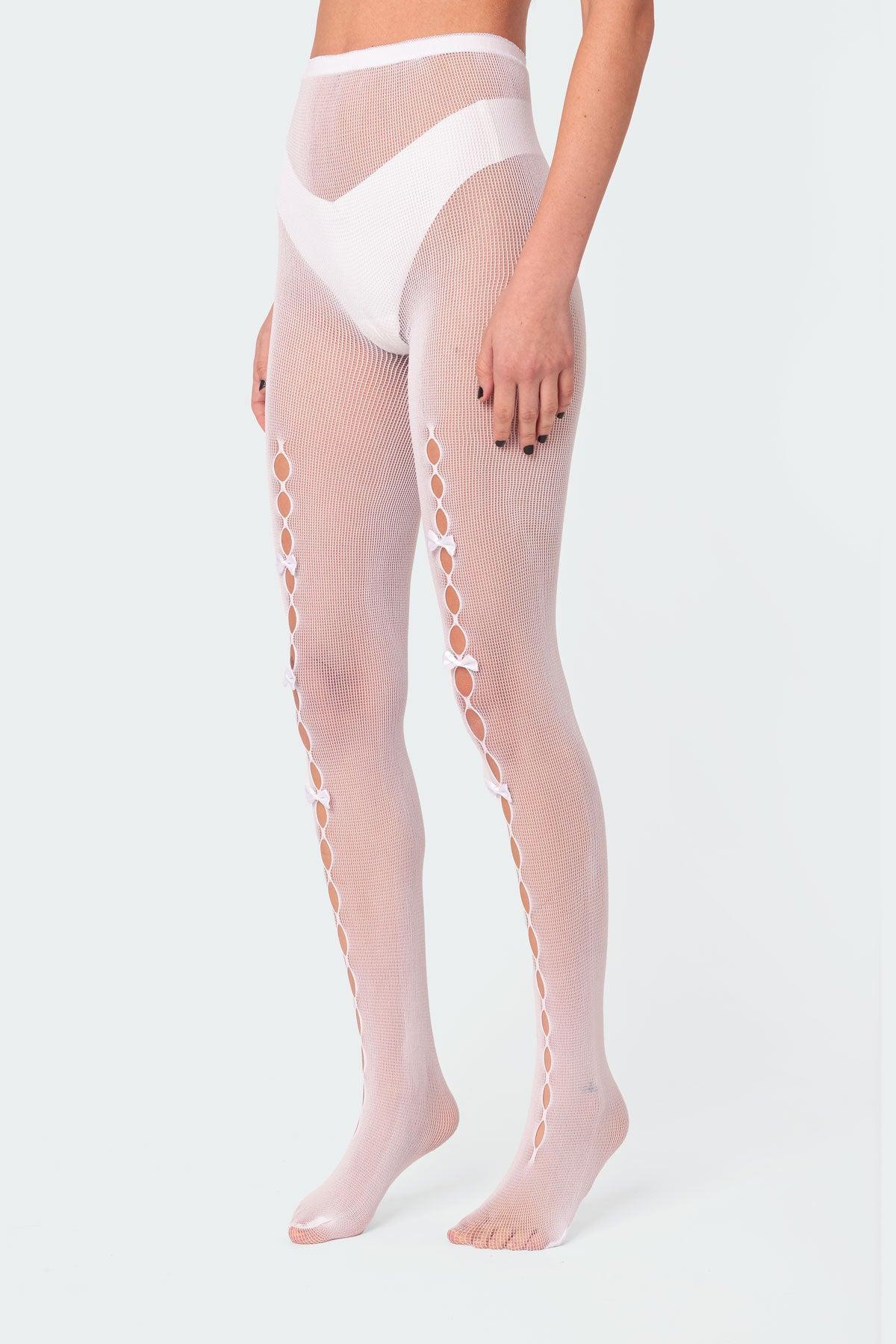 Bowtie Cutout Tights Product Image