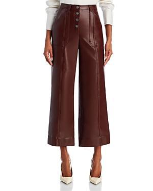 Womens Benji Faux Leather Cropped Pants Product Image