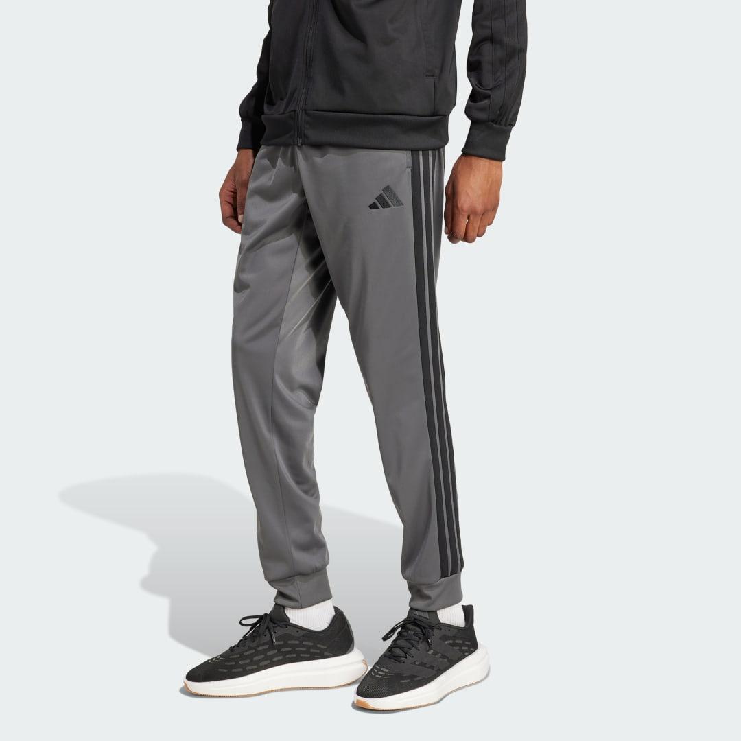 adidas 3-Stripes Tricot Regular Tapered Track Pants Black 2XL Mens Product Image