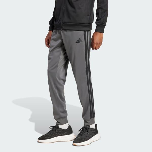 adidas 3-Stripes Tricot Regular Tapered Track Pants Black 2XL Mens Product Image