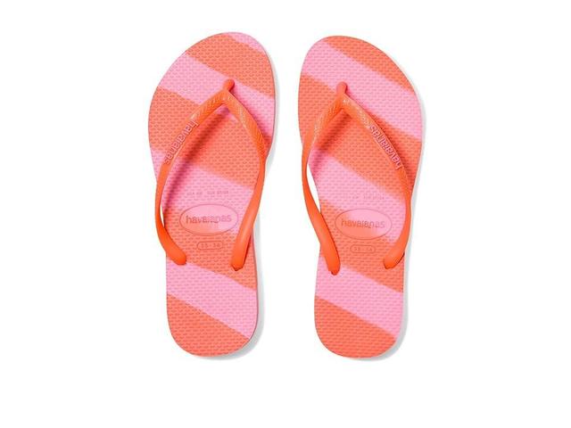 Havaianas Slim Color Fun (Neon Coral) Women's Sandals Product Image